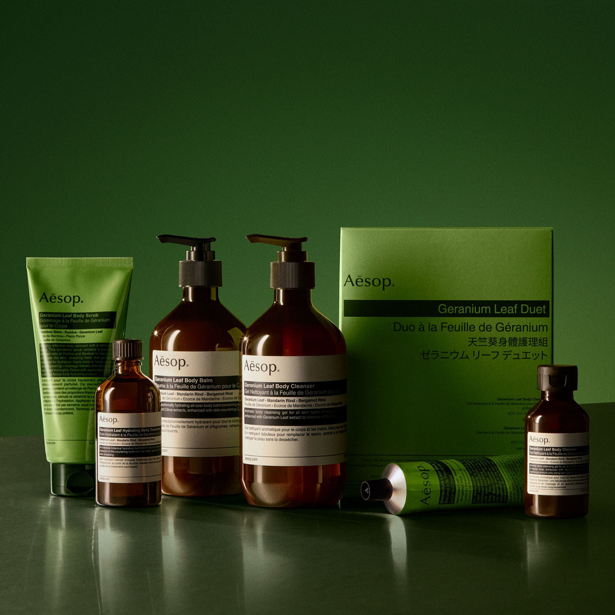 天竺葵身體去角質露