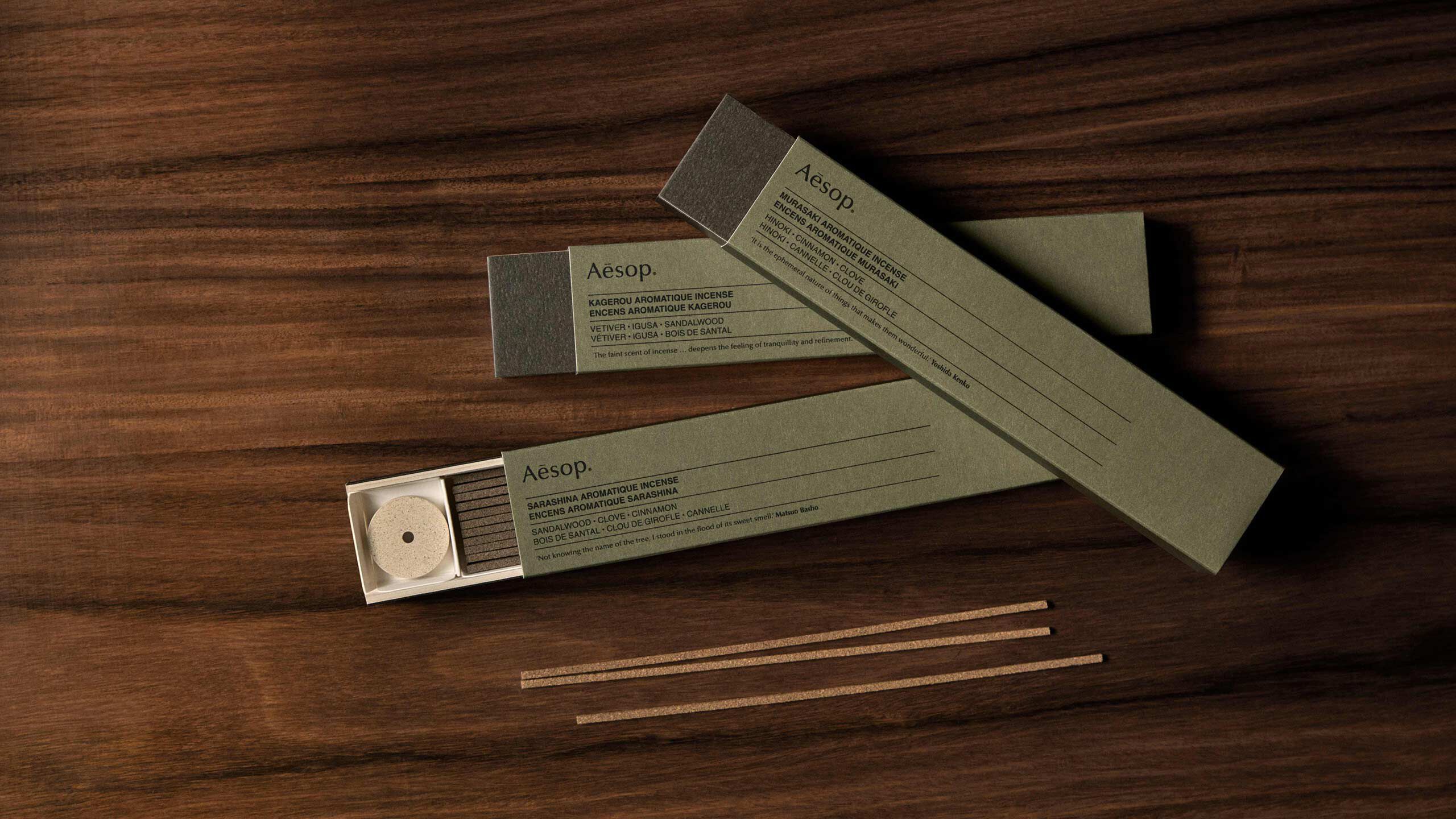 A trio of evocative aromas